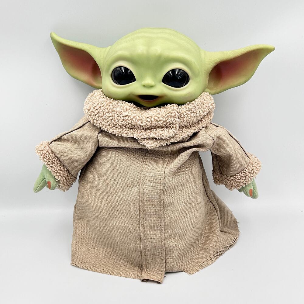 Star Wars The Mandalorian Smiling Baby Yoda Plush Doll Figure‎ 12" Mattel